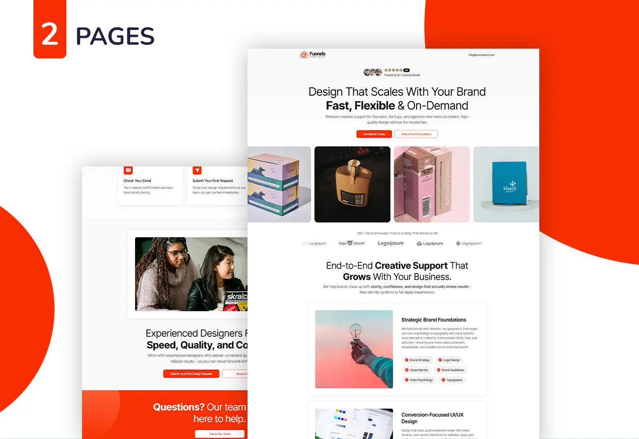 Lead Generation Funnel for Unlimited Graphic Design Services  - Thumbnail