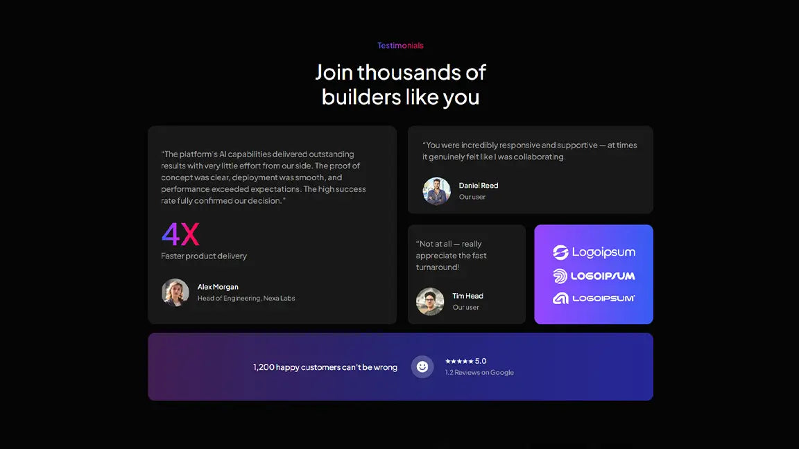 Web App Services - Testimonials