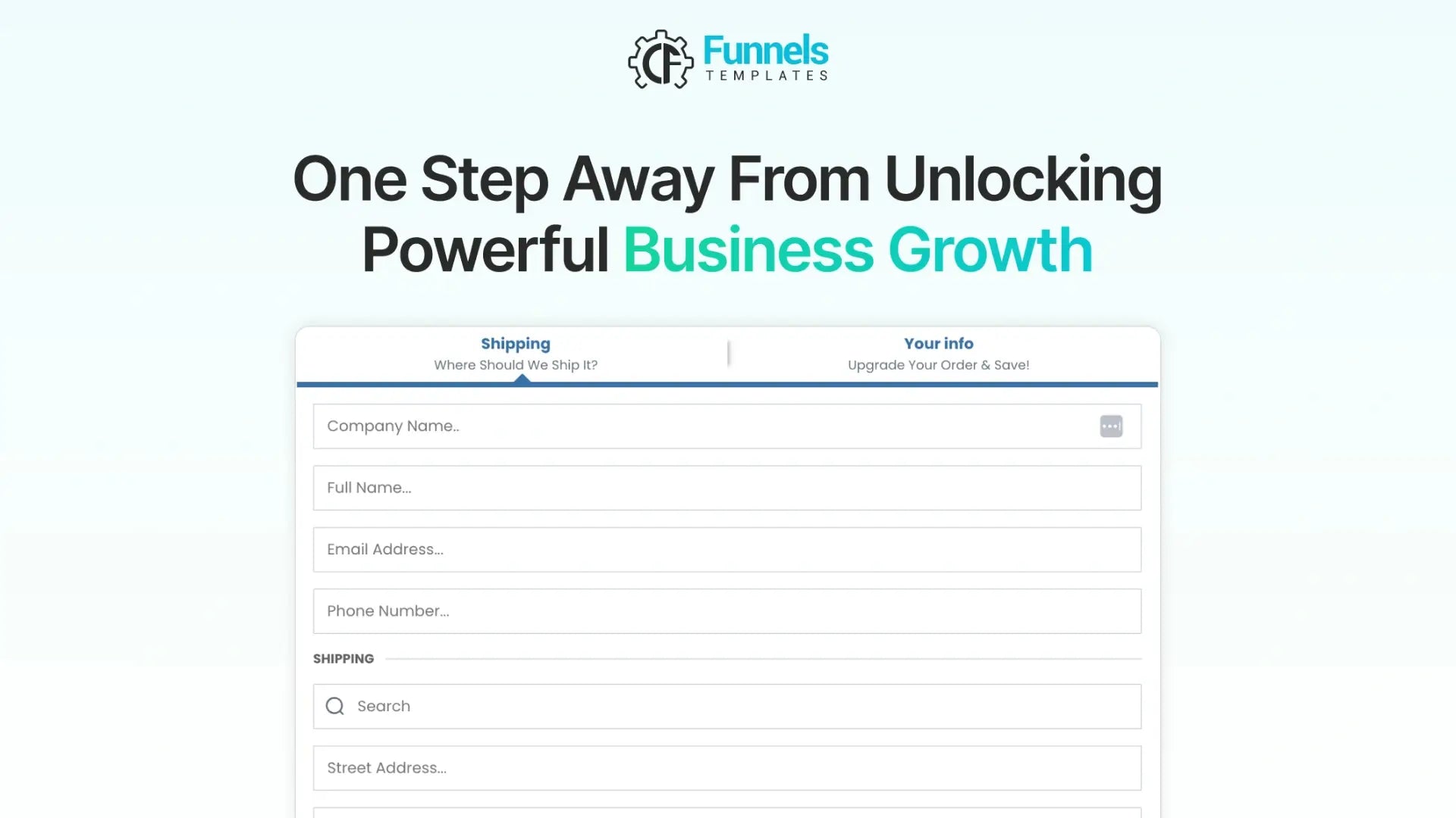 Webinar Funnel for Marketing Workshop - Order Page
