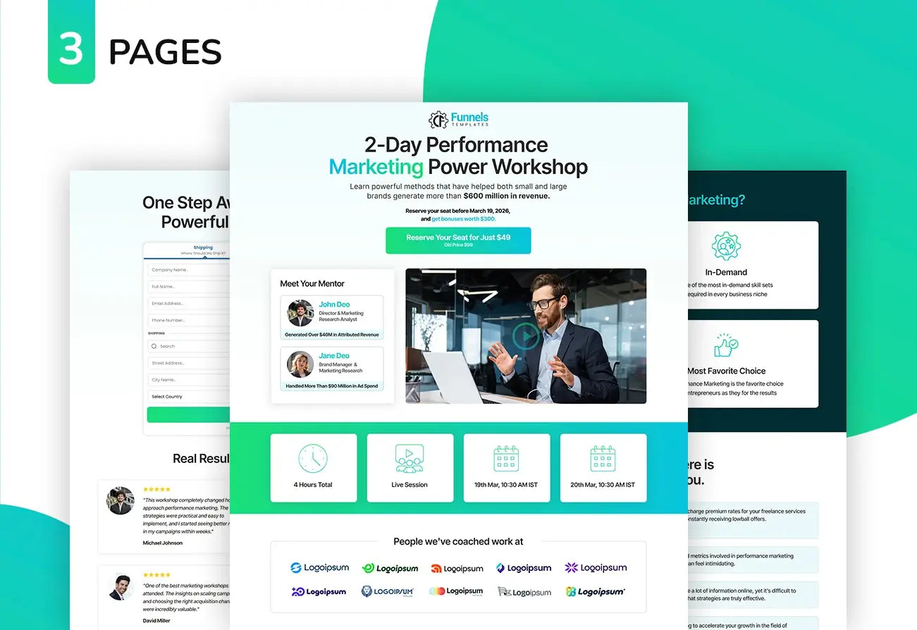 Webinar Funnel for Marketing Workshop - Thumbnail