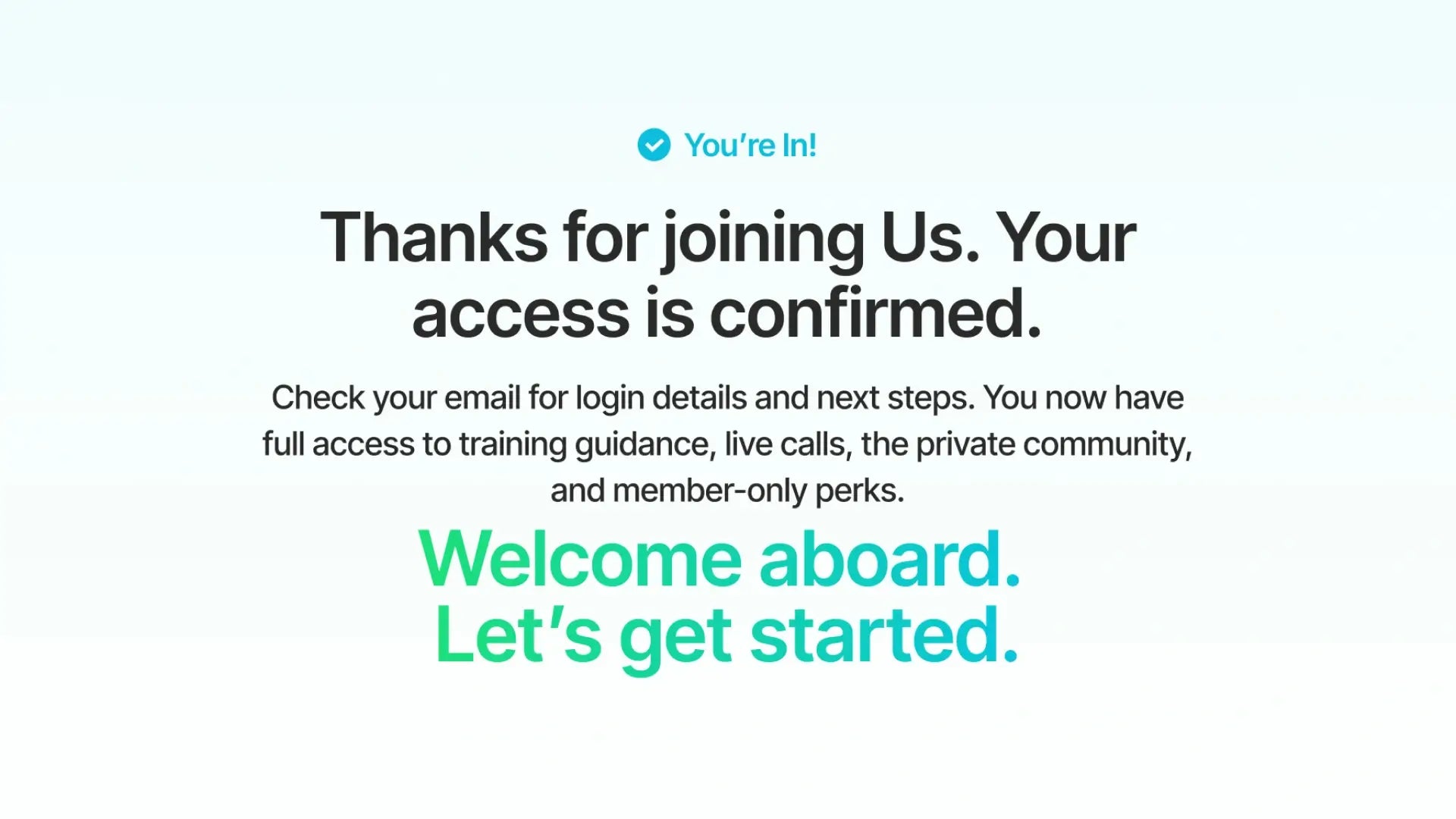 Webinar Funnel for Marketing Workshop - Thank You