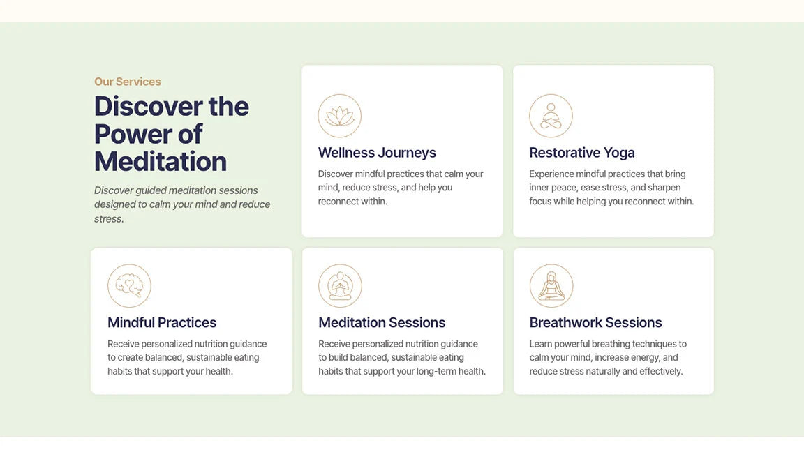 Discover the Power of Meditation - Yoga & Meditation – Wellness Program