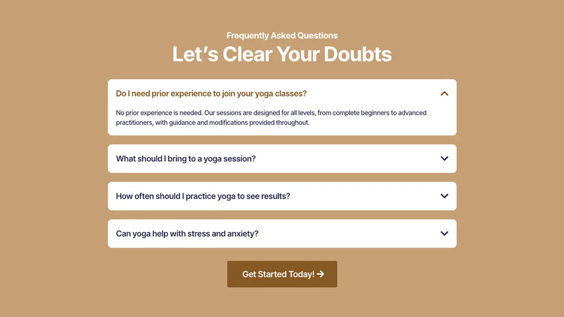 Let's Clear Your Doubts - Yoga & Meditation – Wellness Program
