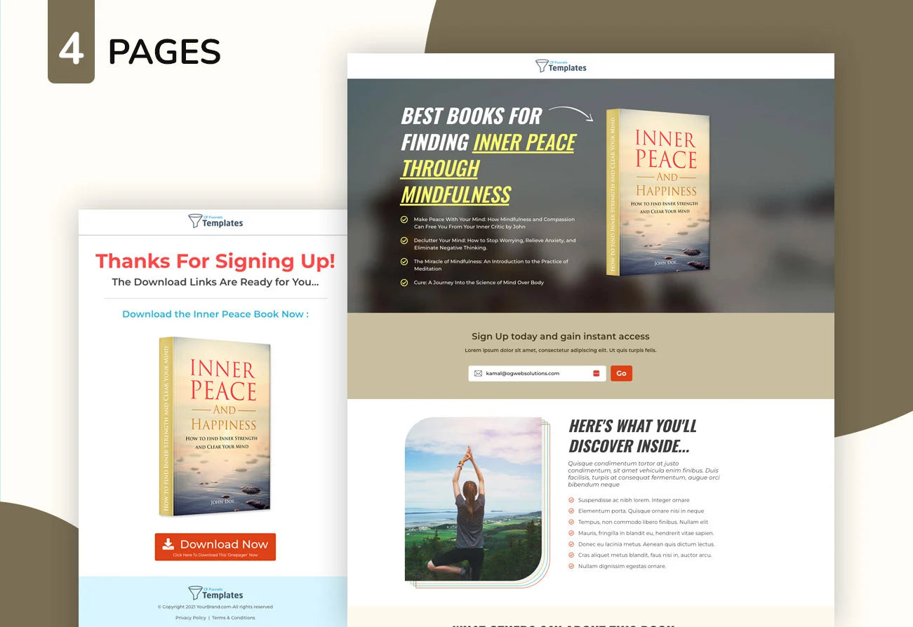 ClickFunnels Free Template for Yoga Professionals