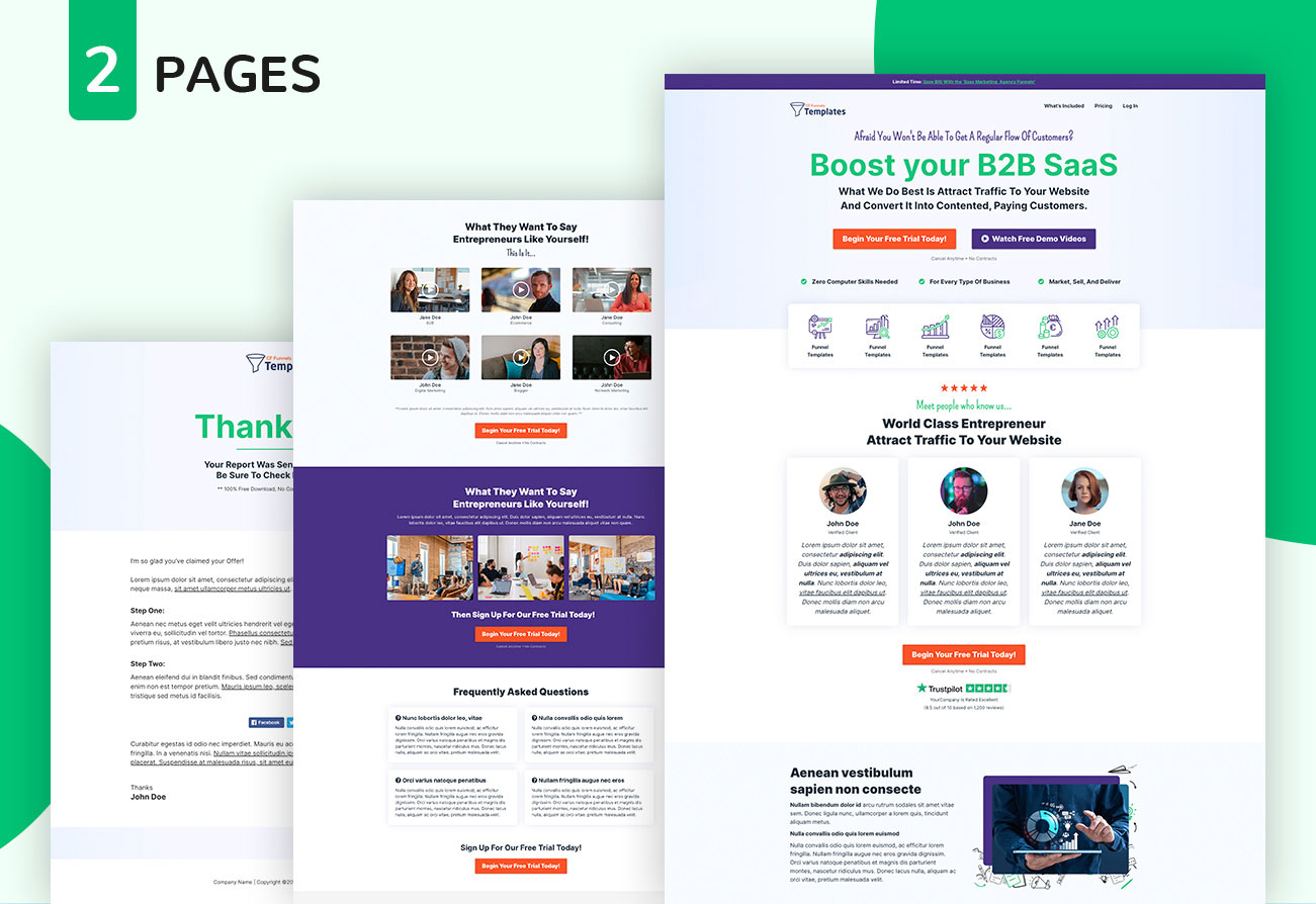 SaaS Success: ClickFunnels 2.0 Templates for Agency Funnel